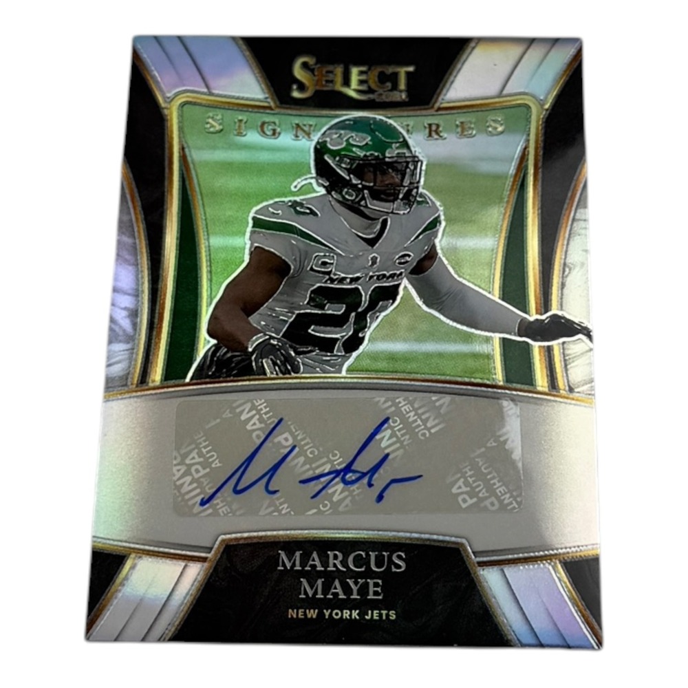 2021 Panini Select Marcus Maye Signatures Auto Silver Prizm SSP-MMA NY Jets